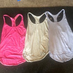 Lululemon lot women’s tanks pink/gray/violet